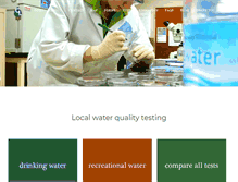 Tablet Screenshot of criterionwaterlabs.com